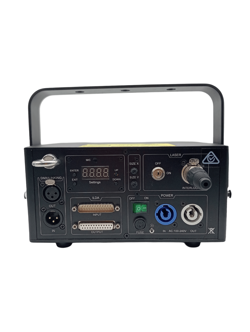 LaserWorld CS-1000RGB Mk3 Laser Beam – In box + Keys + Manual + Cables