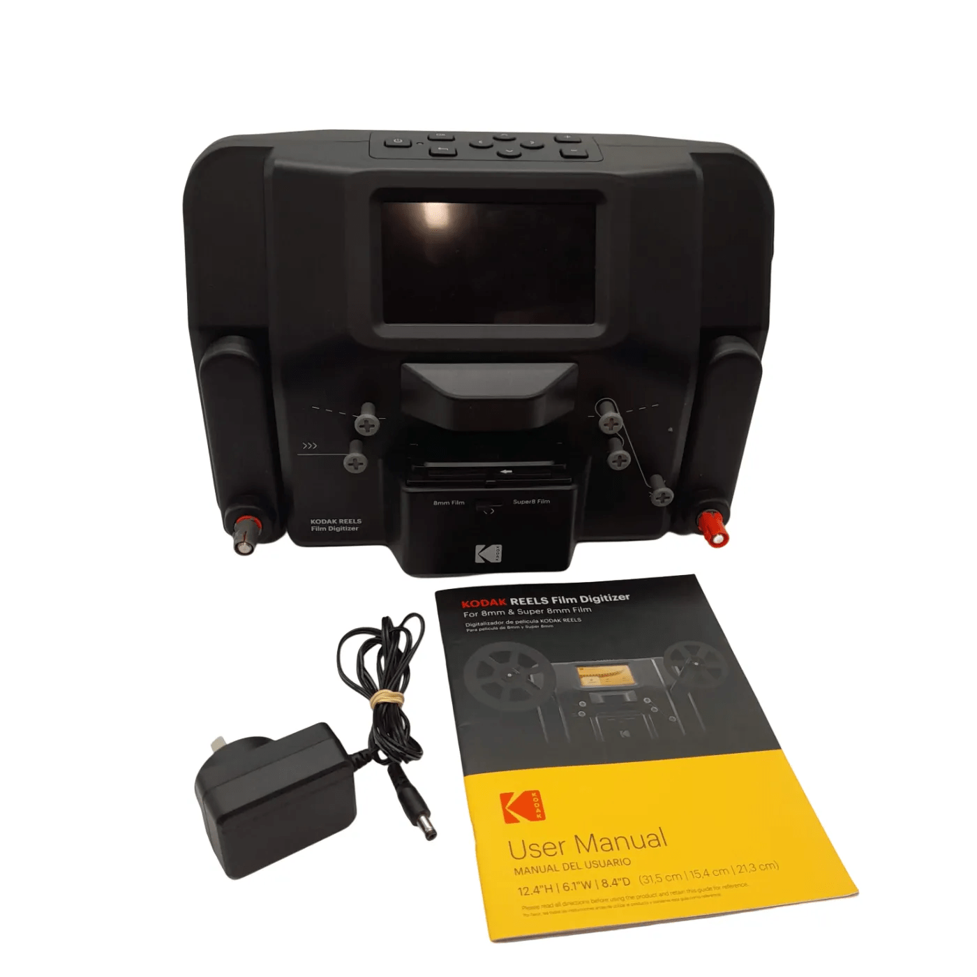 Kodak Reels Film Digitizer For 8mm & Super 8mm Film In Box With Power + USB + Manual (WL)