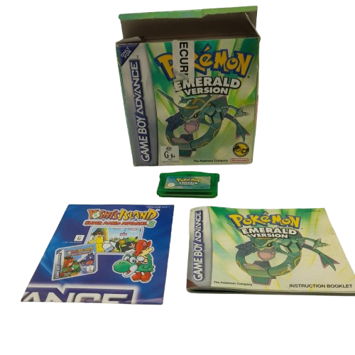 Pokemon Emerald Version GBA Gameboy Advance Game with Box and Manual Aus Version Ultra rare (WL 1345191)