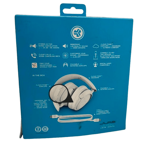 JLab JBuds Lux ANC Over-Ear Headphones – Like New With Box.