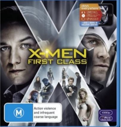 X-Men First Class Blu Ray Good Condition (GE14596)
