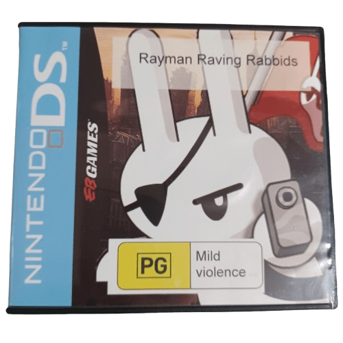 Nintendo DS Rayman Raving Rabbids, Good Condition, With EB Games Case No Manual