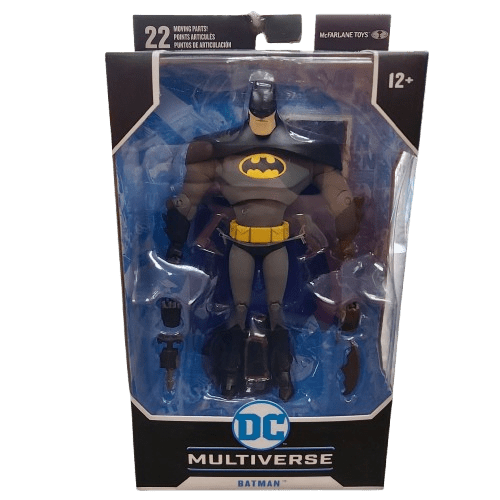 McFarlane Toys DC Multiverse, Batman The Animated Series 7in Figurine, Batman, Black/Gray Variant, Like New In Box (CP 1344793)