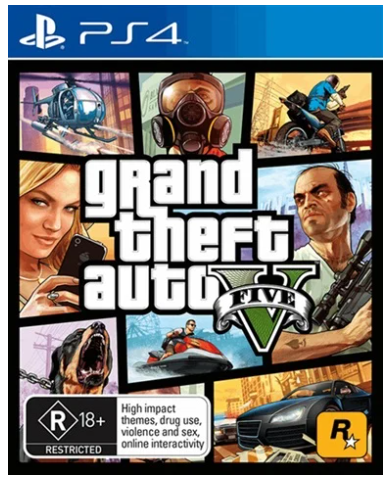 Grand Theft Auto Playstation 4 Game – Very Good Condition With Manual And Map