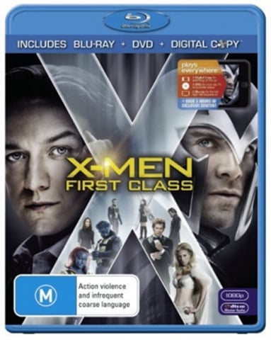 X-Men: First Class (M) Blu Ray Good Condition (GE)