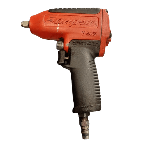 Snap-On Tools MG325 3/8in Drive Air Impact Wrench. Red, General Wear + Tear With Red Cover, Some Grease (WR 1347825)