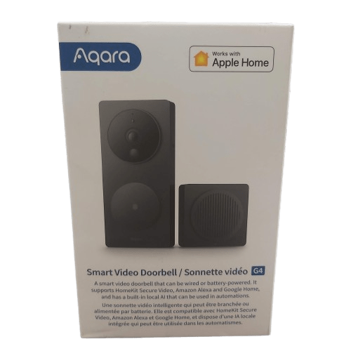 Aqara Smart Video Doorbell With Chime G4 SVD-C03, Black, Like New Box Still Sealed, With Batteries, Manual, Mounting Accessories, Cables (NA)