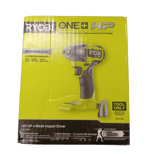 Ryobi 18V ONE+ HP Brushless 4 Mode Impact Driver – Skin Only In Box (LE1343466)