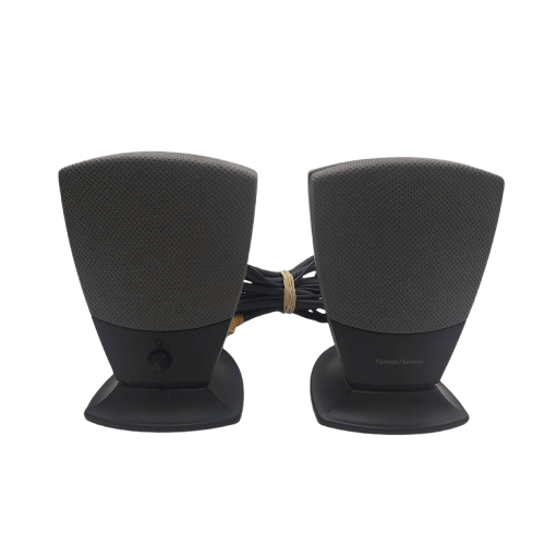 Harman Kardon HK395 3-Piece Amplified Speaker System – 2 Satellite Speakers + Subwoofer, 30W (NA)