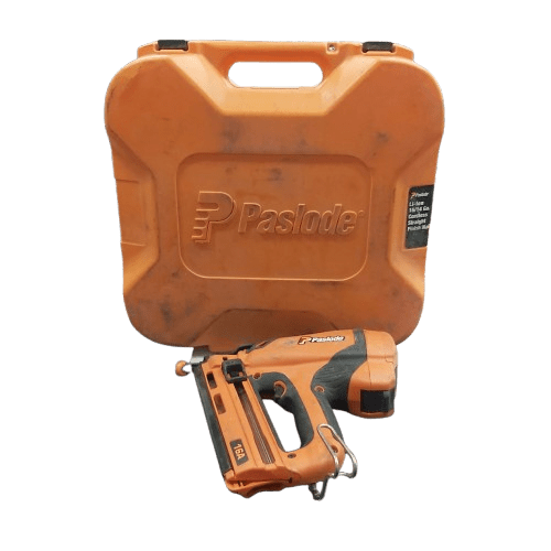 Paslode B20722 Bradder Trimmaster 16GA Kit, Acceptable Condition, Some Wear + Tear, With Hard Case, 2x Batteries, Charger, Safety Goggles, Manual, Short Brad Adaptor