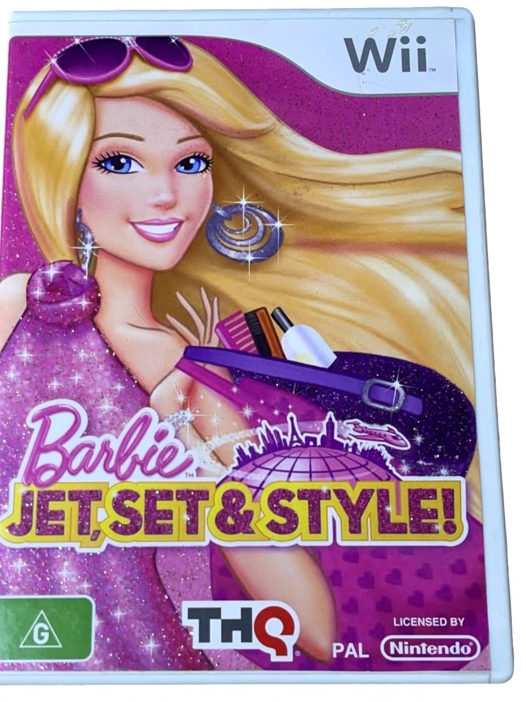 Barbie Jet, Set And Style Wii Game Good Copndition With Manual
