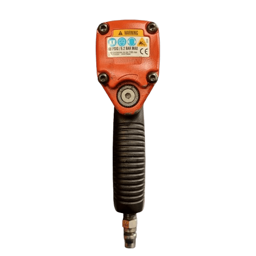 Snap-On Tools MG325 3/8in Drive Air Impact Wrench. Red, General Wear + Tear With Red Cover, Some Grease (WR 1347825)