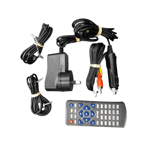 Laser 9-inch Dual In-Car Portable DVD Player With Remote And Cables (JN)