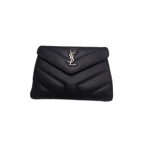 Saint Laurent Wallet Black Loulou Small Flap Bag  (NA 1343988)