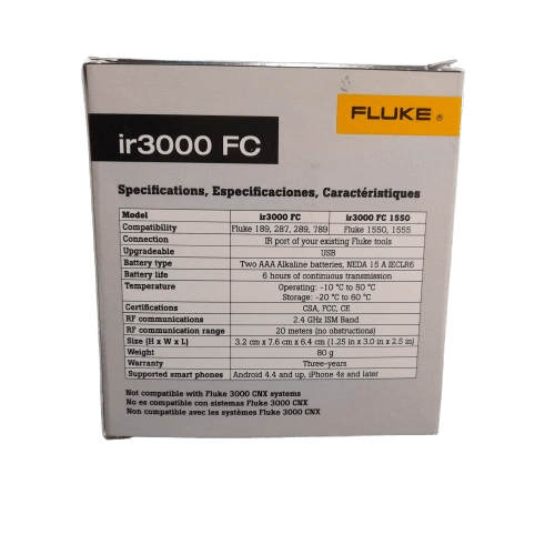 Fluke IR3000FC Wireless Connector in Box Like New (JN)