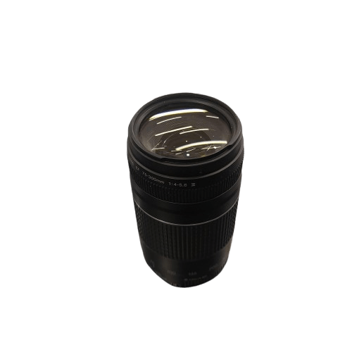 Canon DSLR Lens EF 75-300mm 1:4-5.6 III, Black, Very Good Condition, With Front + Rear Lens Caps (NA 1342768)
