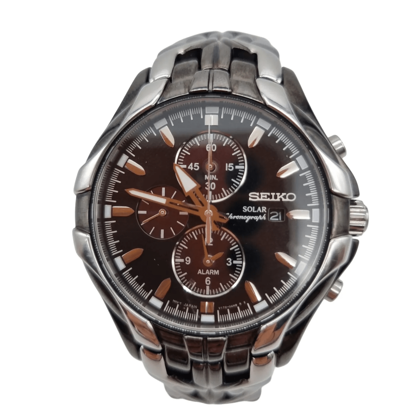 Seiko V172-0AK0 Solar Powered Chronograph Watch