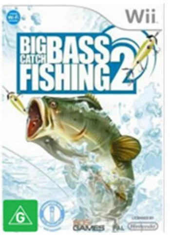 Big Bass Fishing 2 Nintendo Wii Game Good Condition No Manual