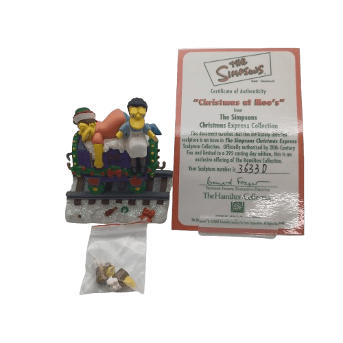 Christmas Express Collection – The Simpsons Sculpture: Christmas at Moe’s | With Certificate of Authenticity