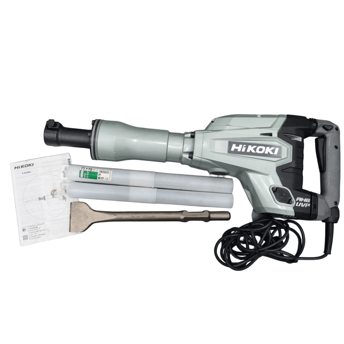 Hikoki 1400W 30mm Hex Demolition Hammer Drill H65SB3 – With Case & Drill Bits (WR 1356729) **Pick Up Only**