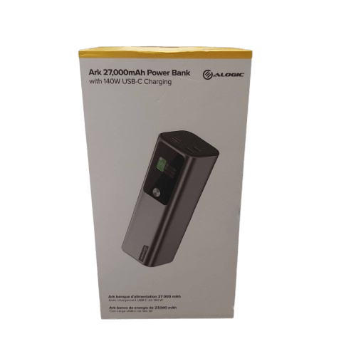 Alogic A27KPB140W Ark 27,000mAh Power Bank Charger With 140W USBC Charging, Like New, With Box + USBC Cable (NA 1346643)