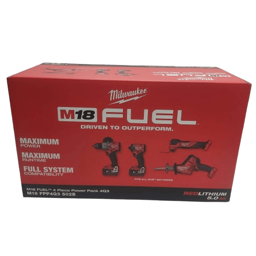 Milwaukee M18FPP4Q3502B FUEL 4 PIECE POWER PACK 4Q3 (NA – 1354460)