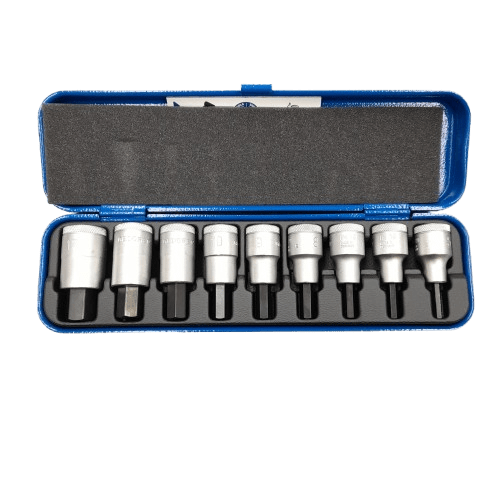 Gedore 9-Piece Metric 1/2 in Bit Socket Set , Hex Bit New In The Box  (MR)