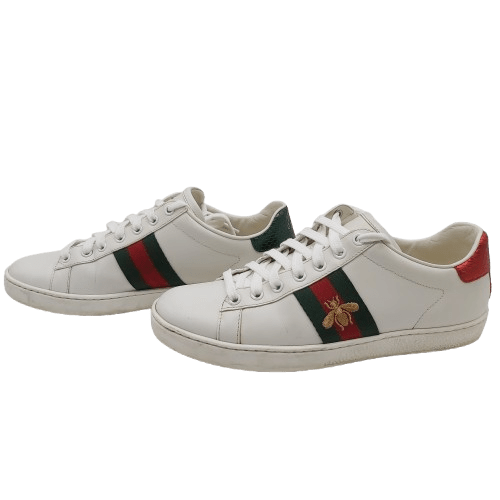 Womens Gucci Ace Sneakers With Bee Size 39 With Box And Paperwork