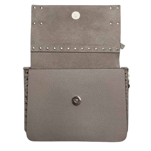 Valentino Garavani Rockstud Leather Crossbody Bag – Beige | Small Size