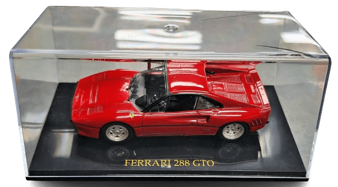 Ferrari 288 GTO Collectable Model Car 1:64 Scale with Case