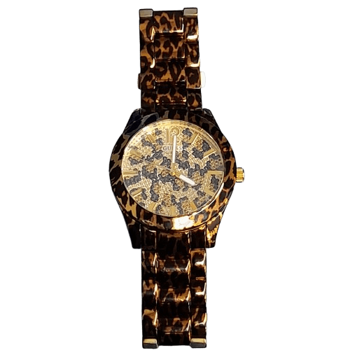 Guess W0001L2 Ladies Fierce Animal Print Watch No Box