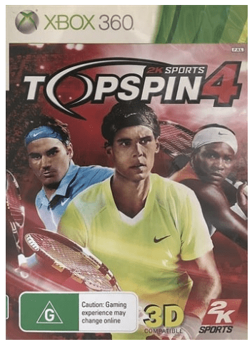 Top Spin 4 Xbox 360 Game Very Good Condition No Manual