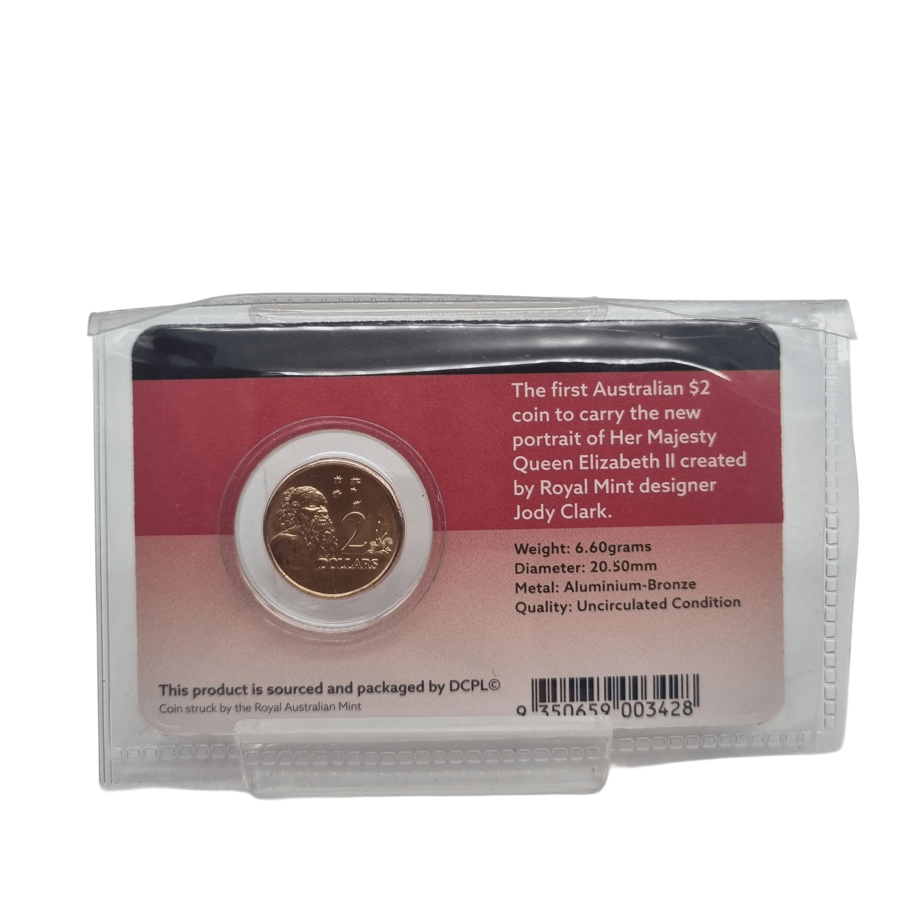 Australia Clark Portrait First Year of Issue 2019 $2 Aluminium-Bronze Uncirculated Coin