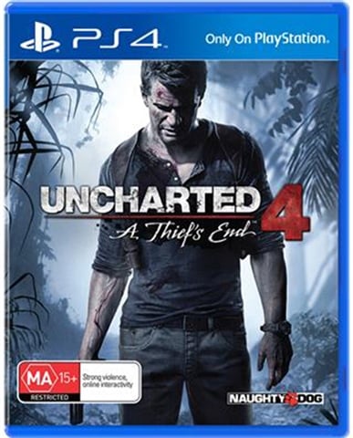 Uncharted 4: A Thief’s End Playstation 4 Game, Good Condition, No Manual (CP 1259699)