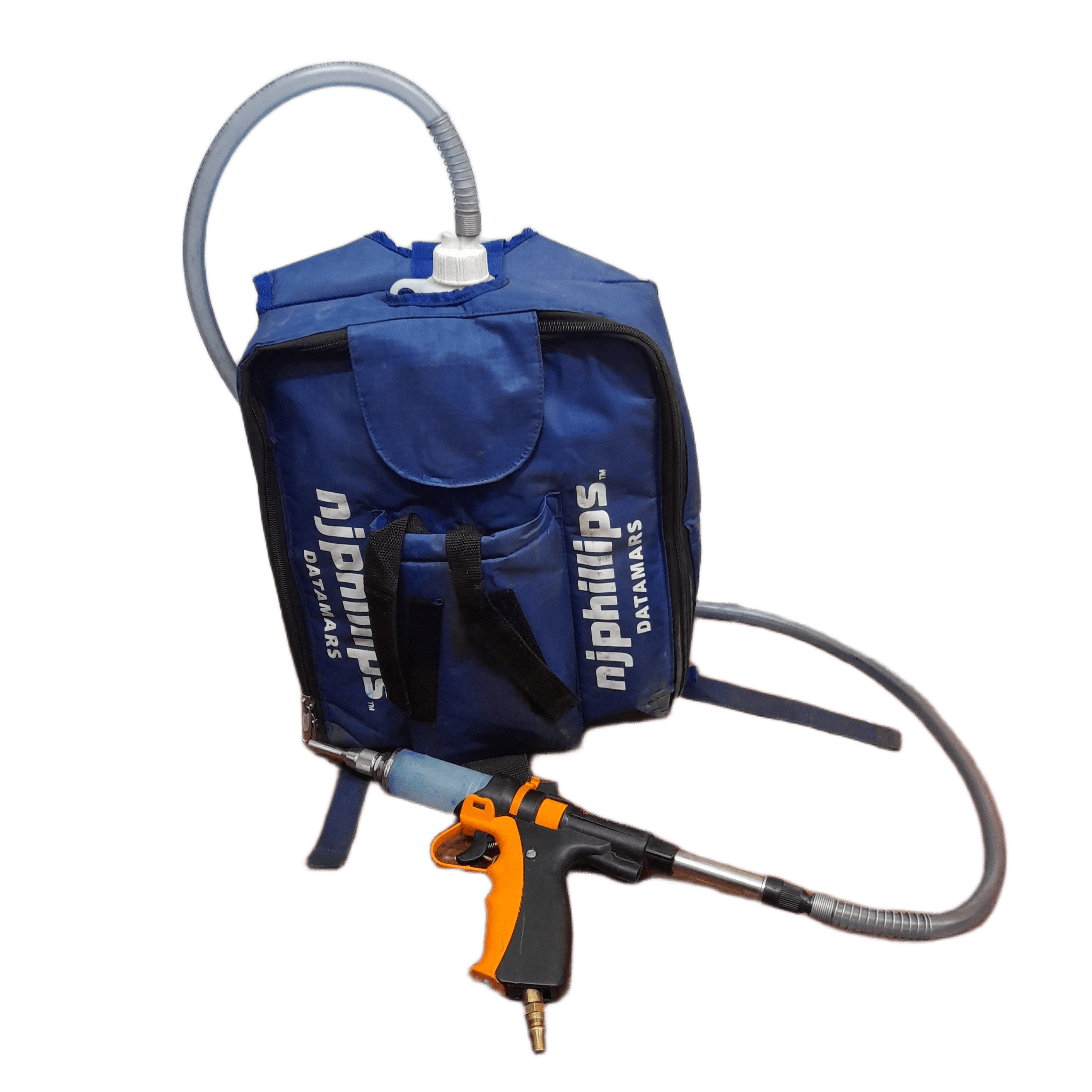 NJ Phillips 50ml Gas Powered PowerMaster Forestry Splatter Gun Kit (P50P-F) Includes: Backpack Holder, Sprayer, Tool Case, Gas Bottle, Gas Hose (WR 1346076)