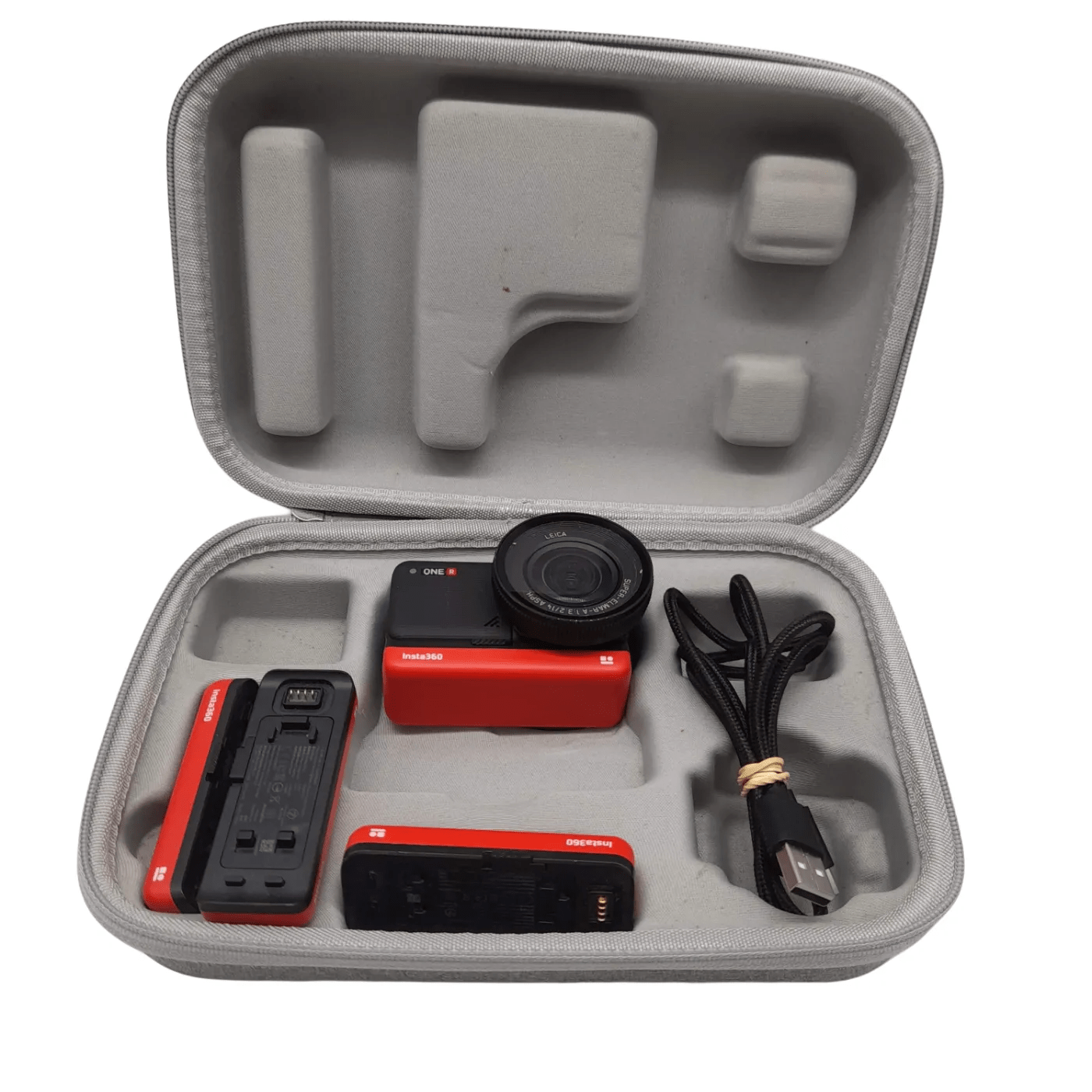 Insta360 ONE R 1-Inch Edition – Interchangeable Lens Action Camera With: Case, 4 Batteries, USB (WL 1349465)