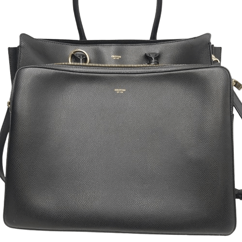 Oroton Handbag Muse 15 Worker Tote with laptop sleeve Black