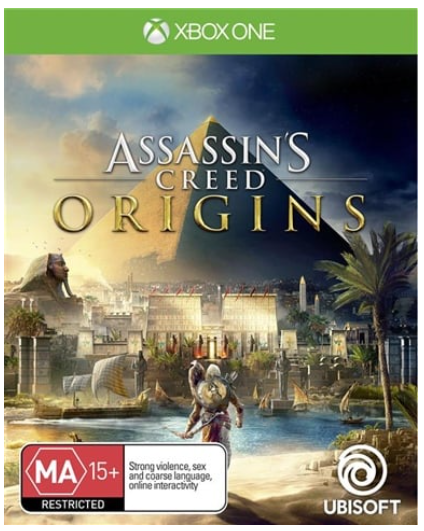 XBOX One Assassin’s Creed Origins, Deluxe Edition, Good Condition With Case, Soundtrack, Booklet + Map