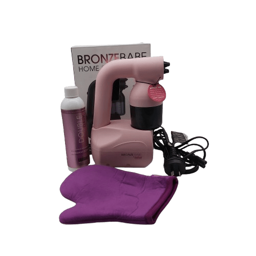 Bronze Babe Home Spray Tanning Kit With Tan Bottle And Application Mit
