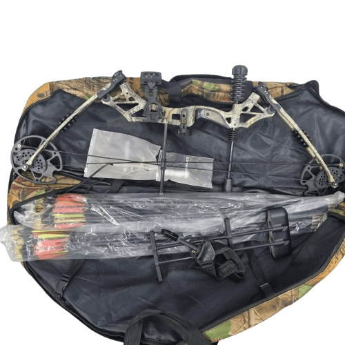Kai Mei Compound Bow – Camo Green with Bag, Arrows & String  (WR 1346736)