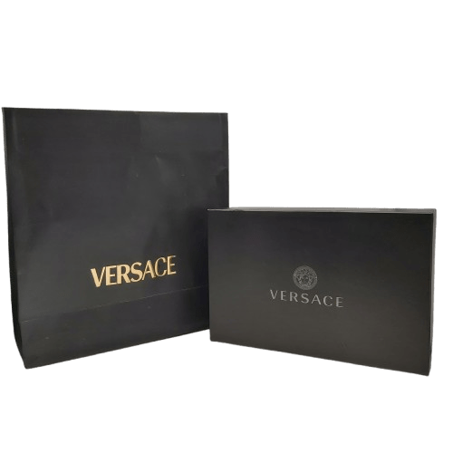 Womens Versace Slides With Authenticity Card, Box, Dust Bag And Bag – Size 5.5 US