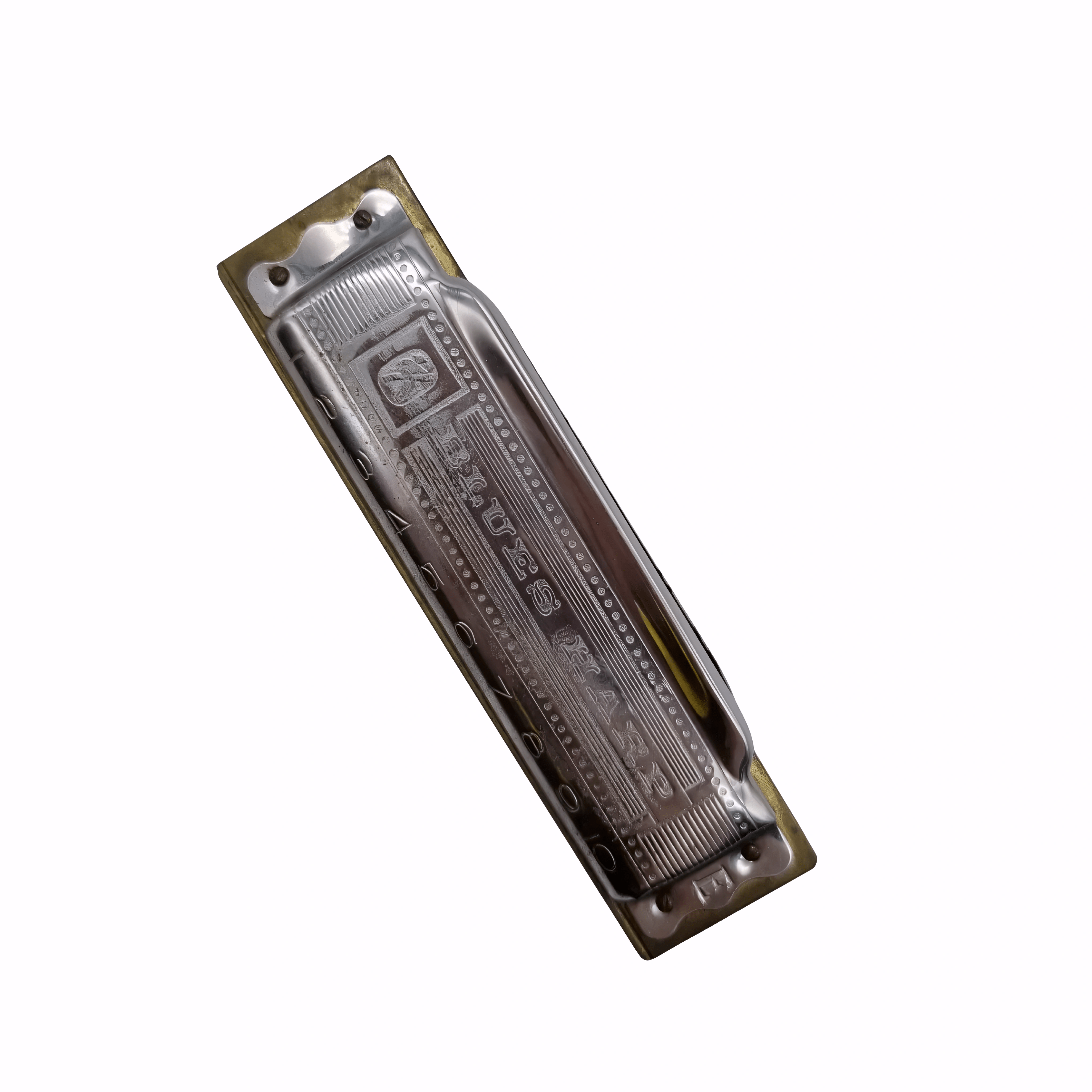 Hohner Blues Harp Harmonica in E – Silver Finish with Blue Protective Case (WR 1324446)