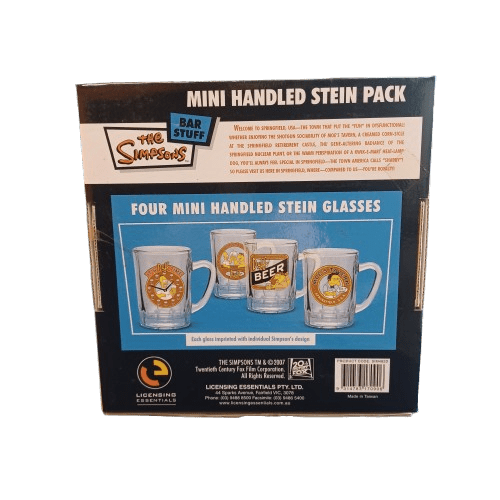 Mini Handled Stein Pack The Simpsons Bar Stuff