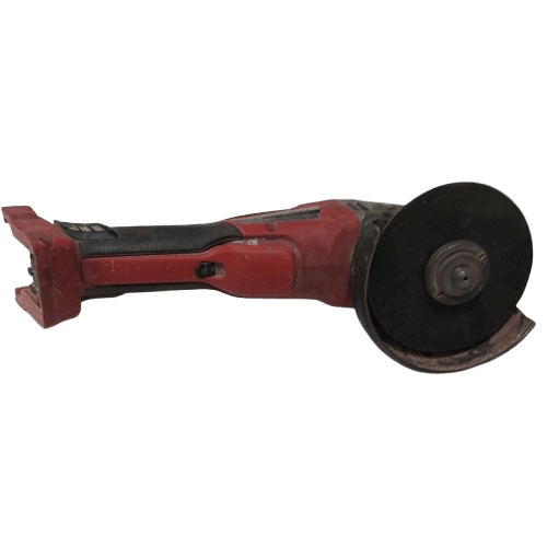 Milwaukee 18v Angle Grinder M18 CAG125XPDB SKIN ONLY, Red/Black, Heavy Wear + Tear, With Guard + Disc