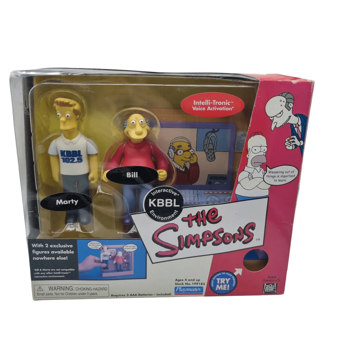 The Simpsons Collectables Marty Bill Figurines in Box – (WR 1340217)