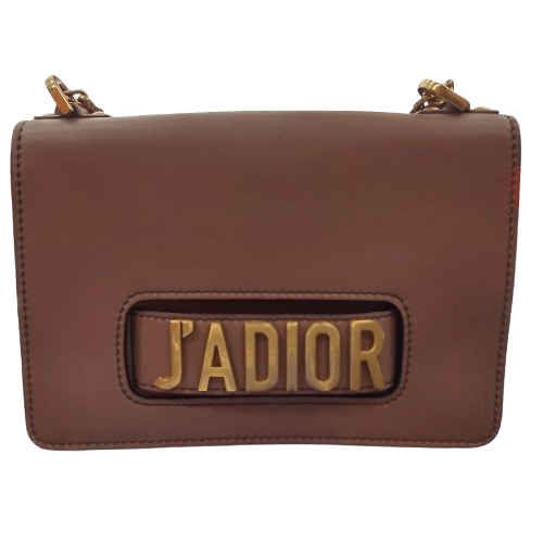 Dior Medium Dusty Pink Flap Bag With Gold Shoulder Chain And Dustbag