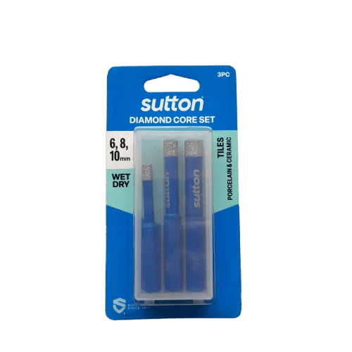 Sutton Tools 6, 8, 10mm Diamond Core 3pc Set (JN)