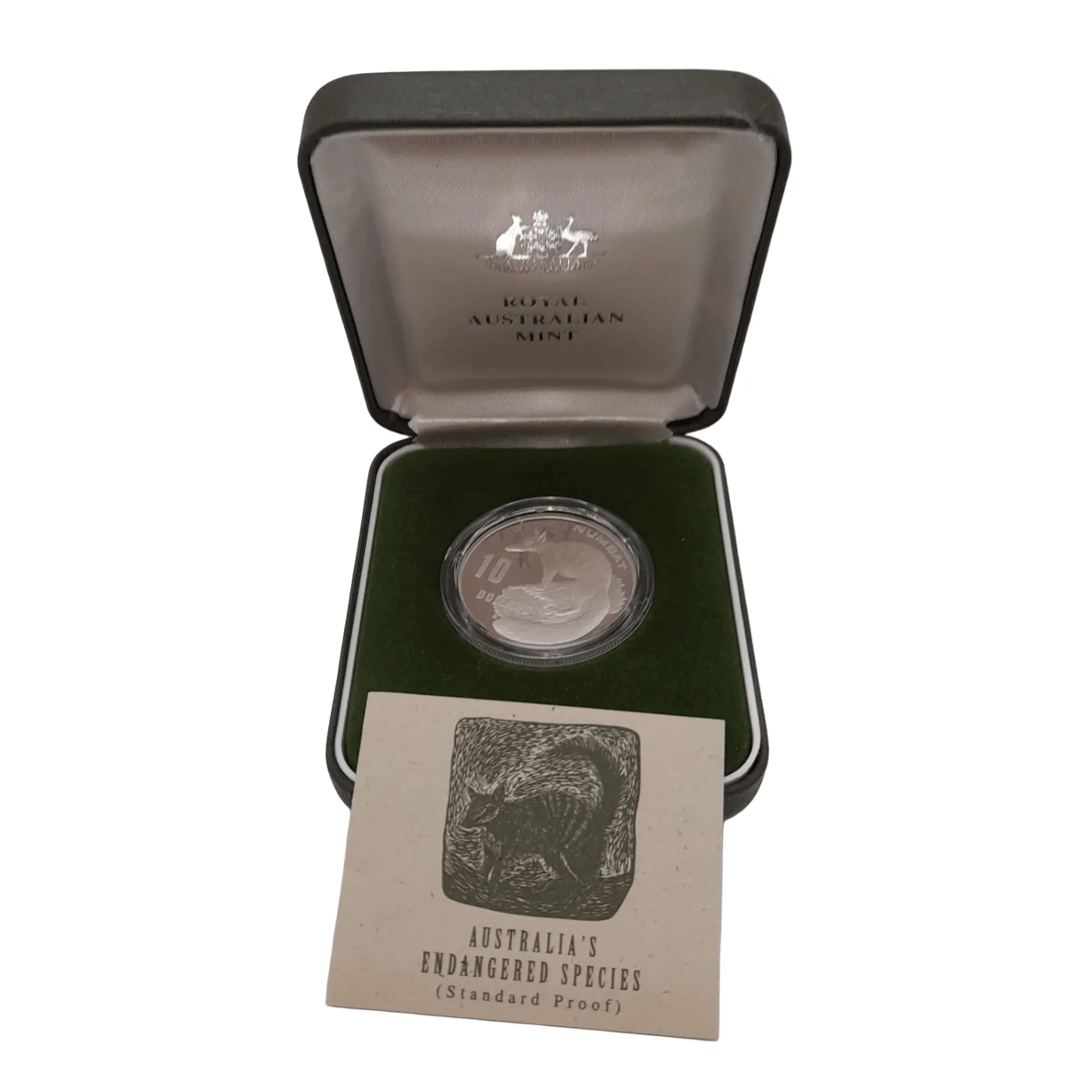 Royal Australian Mint – 1995 Numbat $10 Silver Proof Coin (with Case & COA) – WL 1347998