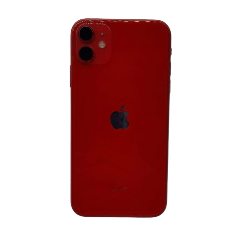 Apple iPhone 11 128GB – Red (MWM32X/A) – Cracked Screen Protector, Top Left Corner