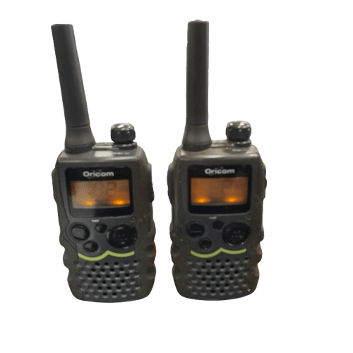 ORICOM UHF2100 2 way radio with twin charging pod in box – (MR)